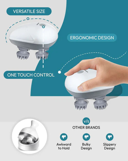 Rechargeable Electric Scalp Massager | Hair Growth | Deep Massage