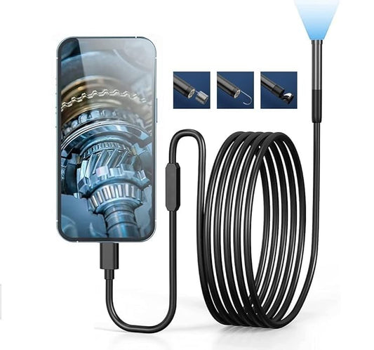 Endoscope Camera – Compatible with Android & iPhone - Plug and Play