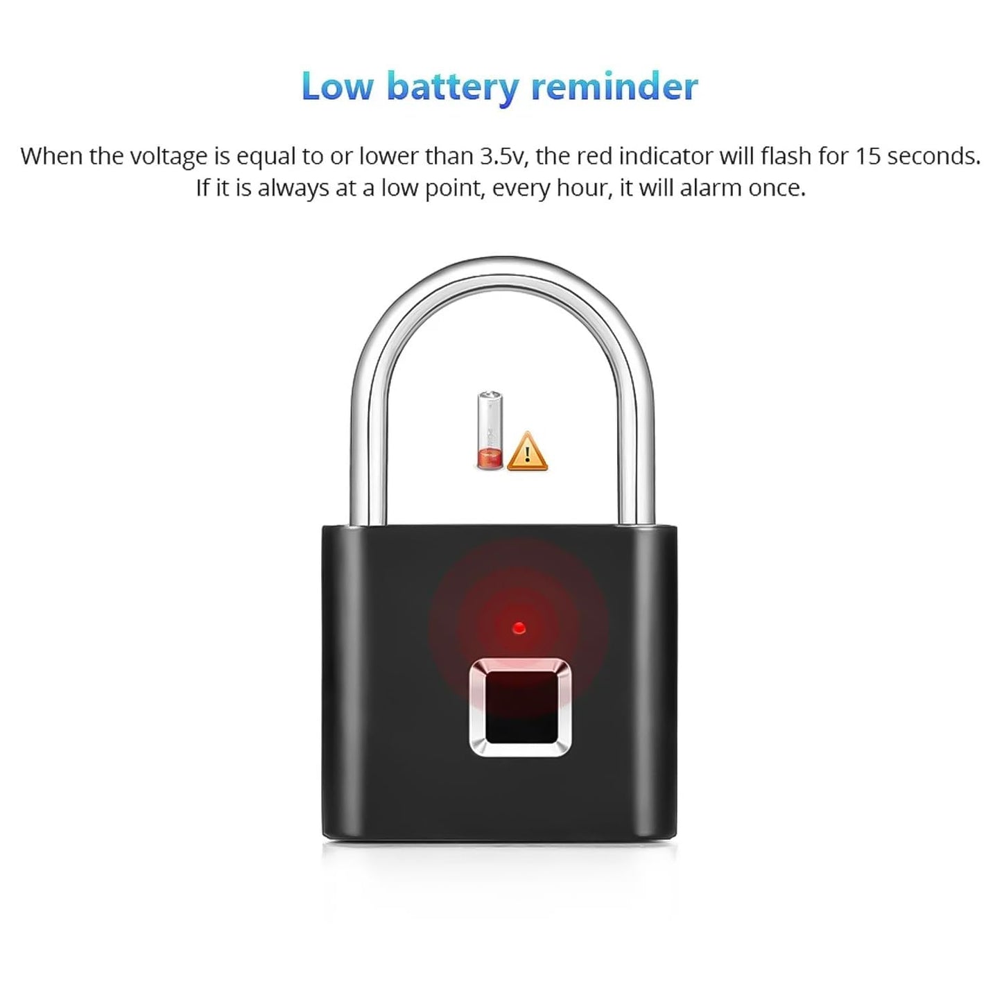 Waterproof Fingerprint Smart Lock - Keyless Portable USB Charging