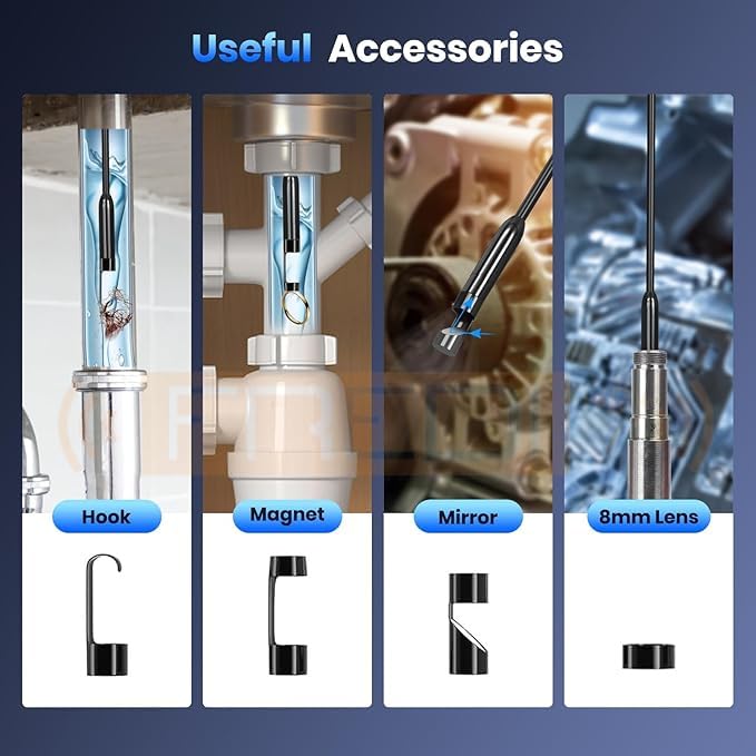 Endoscope Camera – Compatible with Android & iPhone - Plug and Play