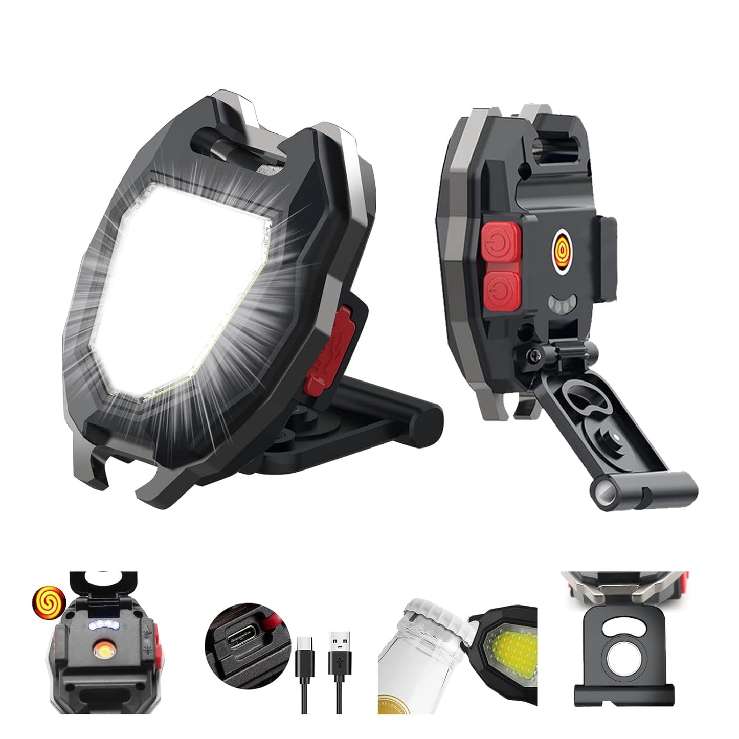 Emergency Rechargeable COB light with Lighter