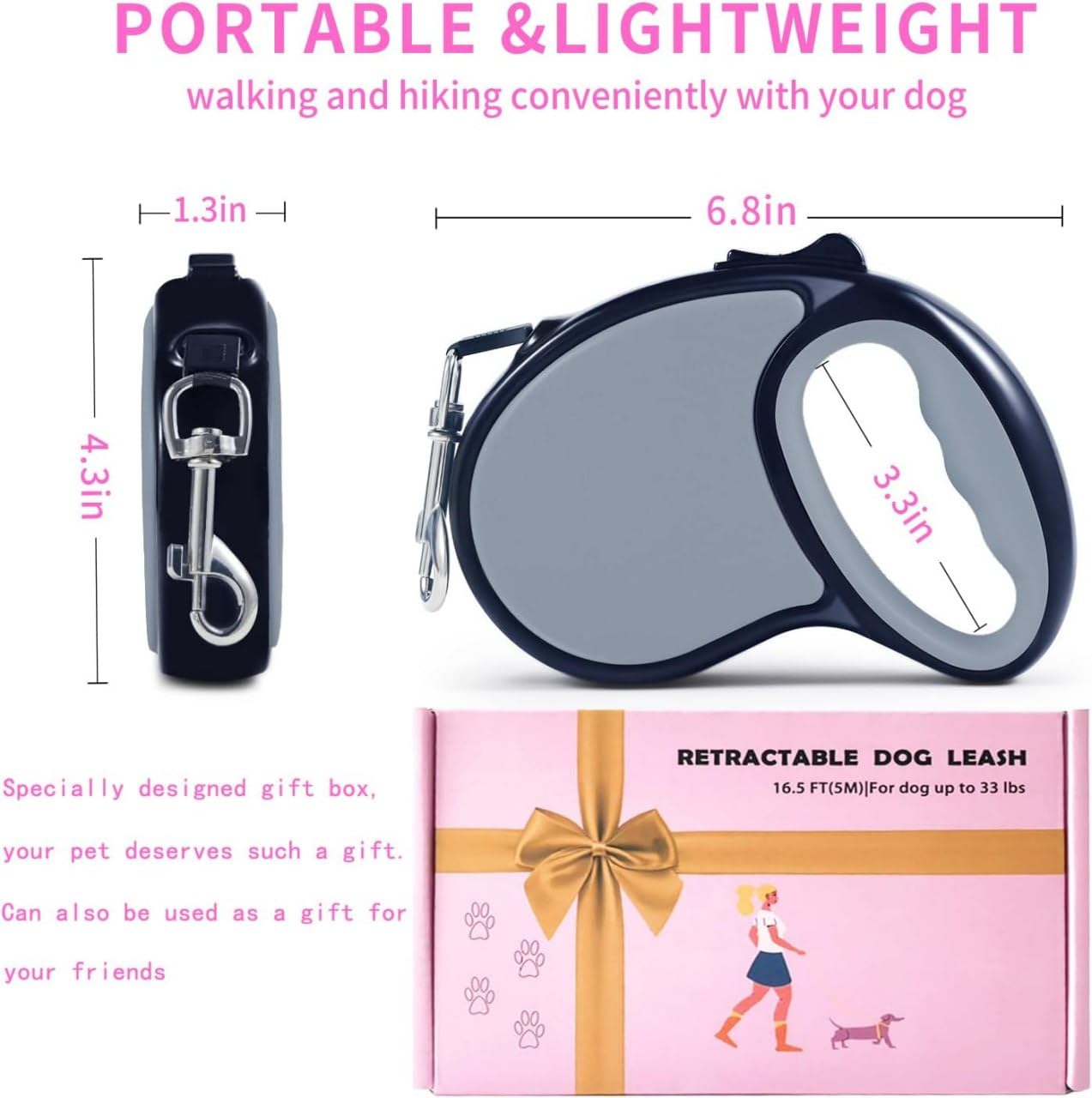 Heavy Duty Retractable Dog Leash