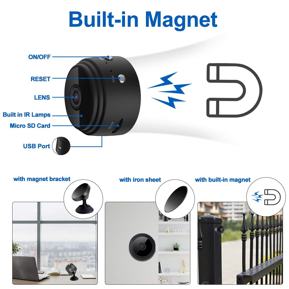 Rechargeable Wi-Fi HD CCTV Live Camera
