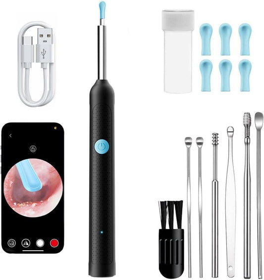 Smart Visual Earwax Cleaner Kit with 1080P WiFi Camera & LED Light