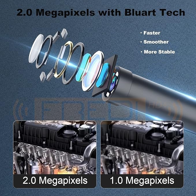 Endoscope Camera – Compatible with Android & iPhone - Plug and Play