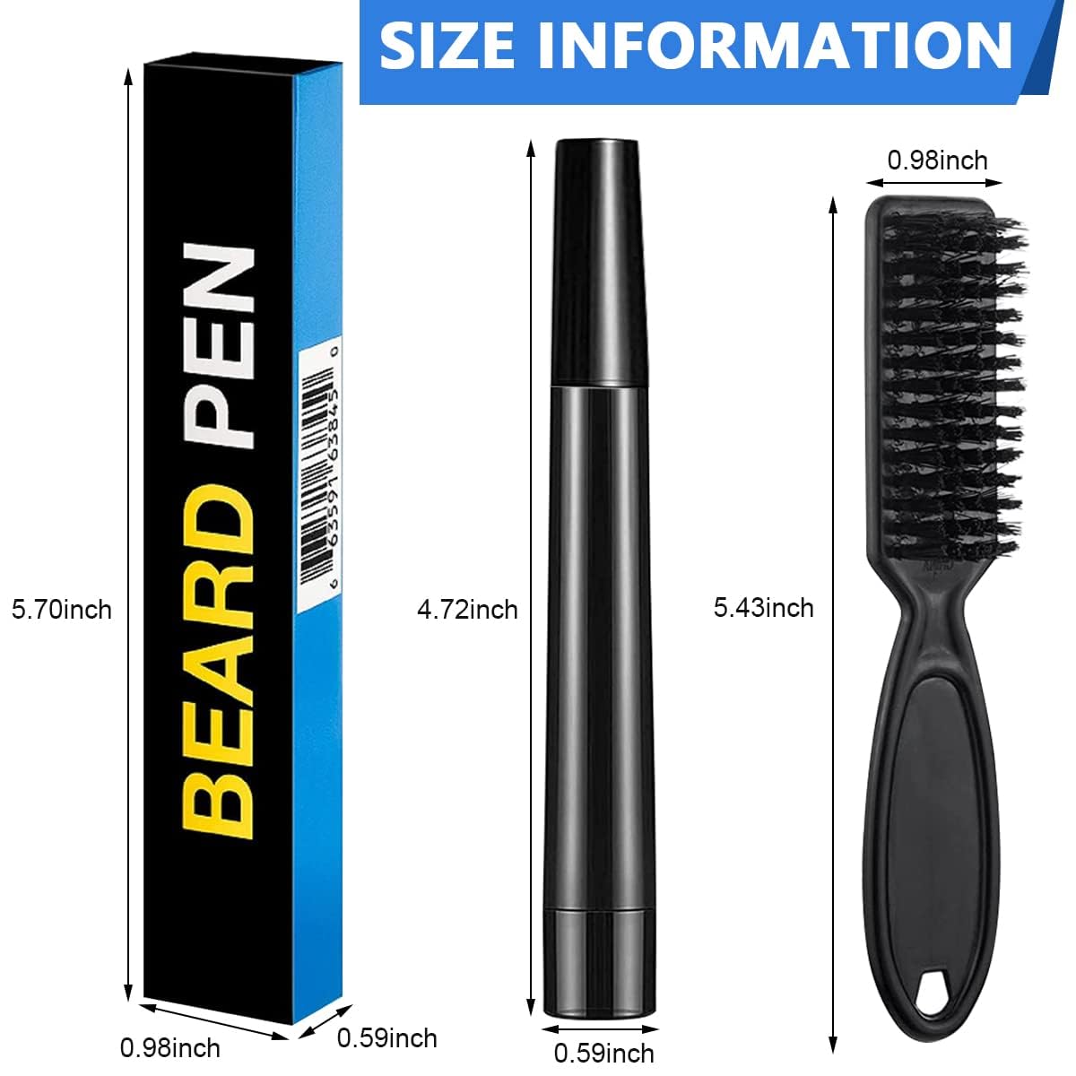 Beard Filler Pen with Brush