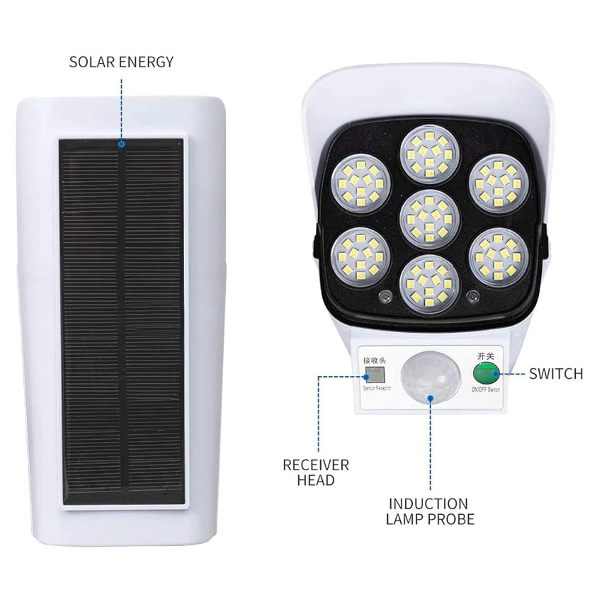 Dummy Camera Solar Sensor LED Light