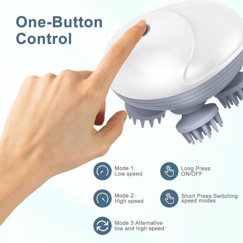 Rechargeable Electric Scalp Massager | Hair Growth | Deep Massage