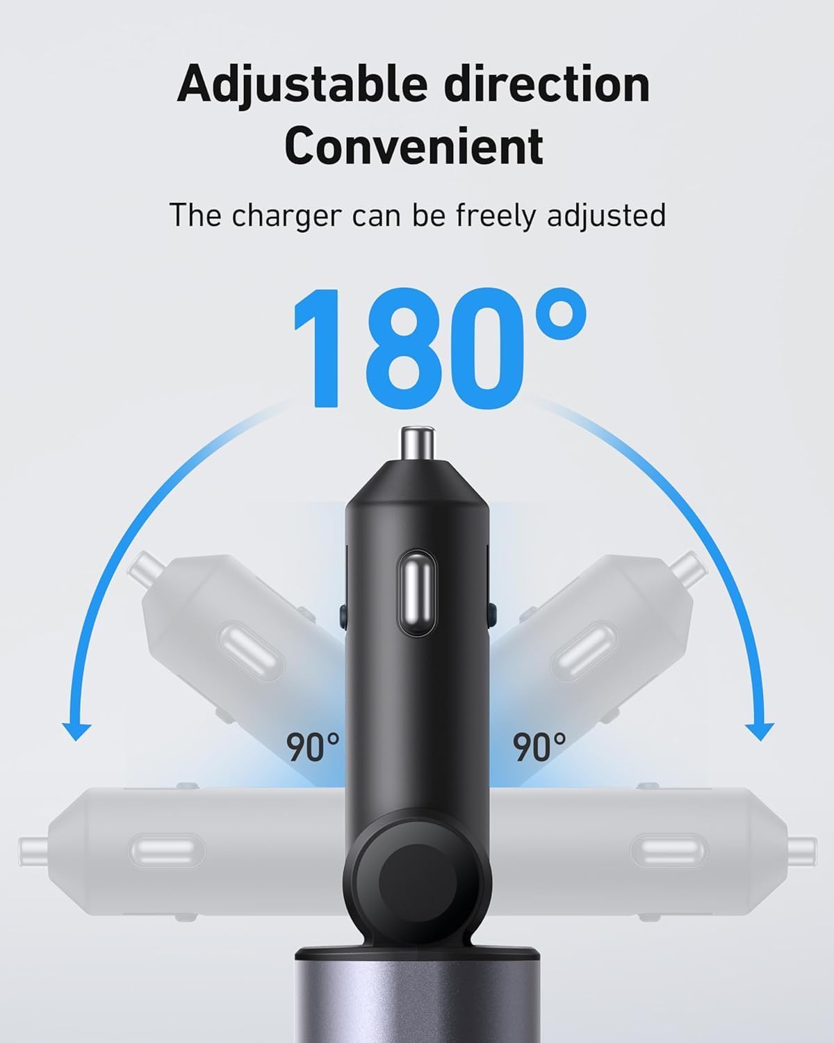 Retractable 4 in 1 Fast Car Charger