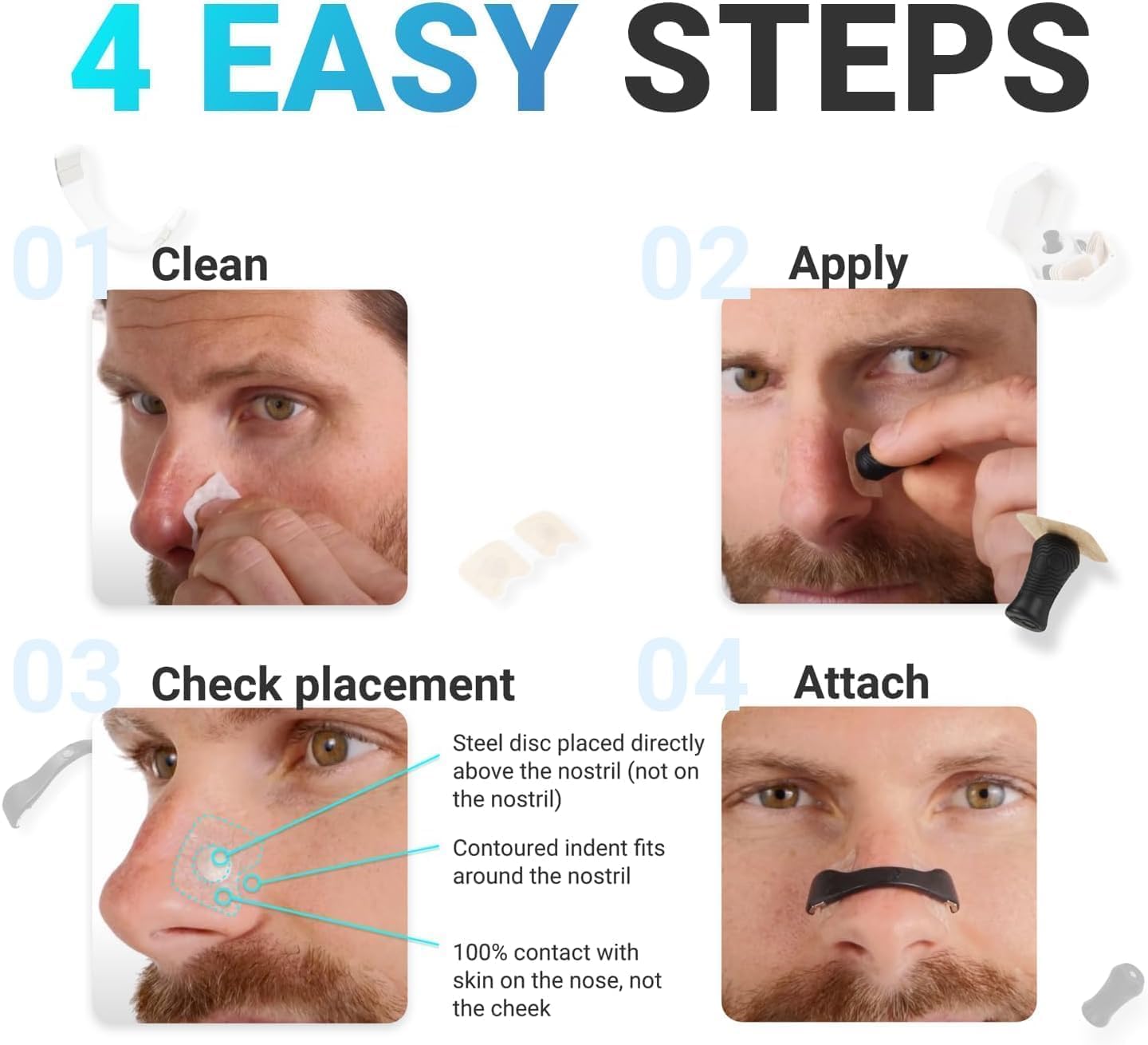 Magnetic Nasal Clip (For Better Airflow & Anti-Snoring)