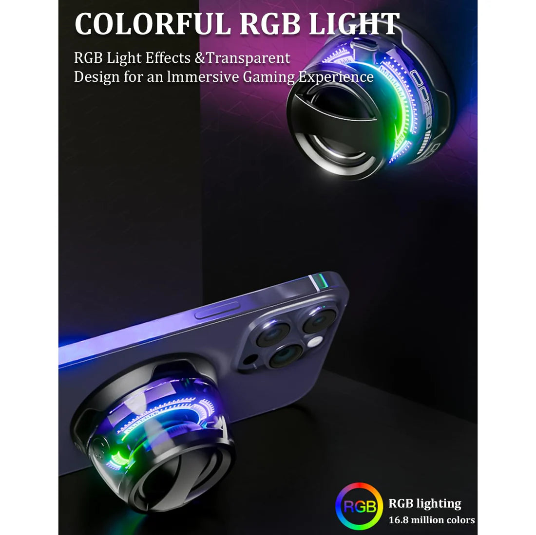 Portable Mini Magnetic Bluetooth 3D Speaker with RGB Light