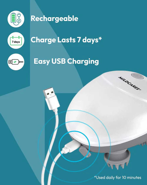 Rechargeable Electric Scalp Massager | Hair Growth | Deep Massage