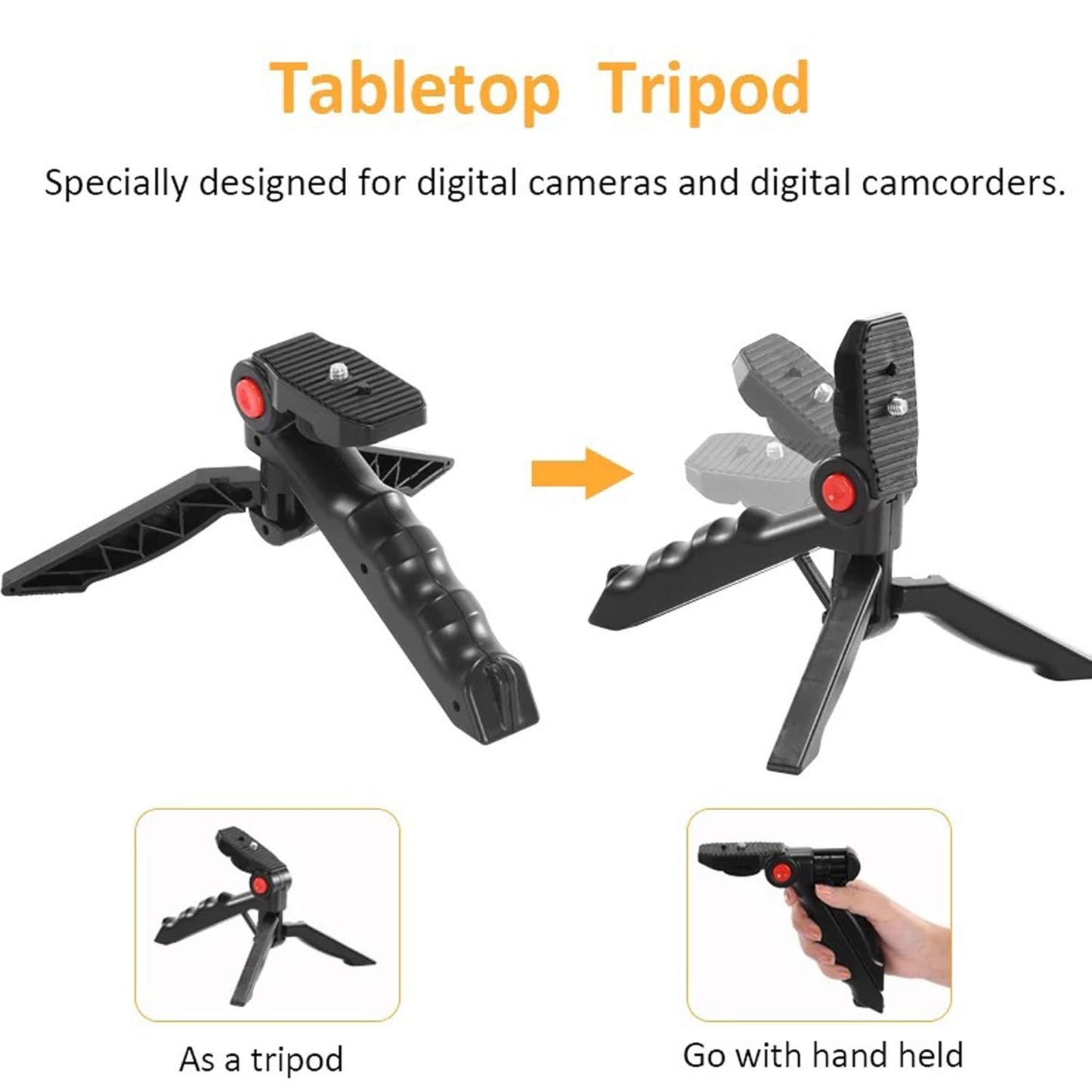 Remote Controlled Smart Video Recording kit with Inbuilt Flood Light + Mic + Tripod