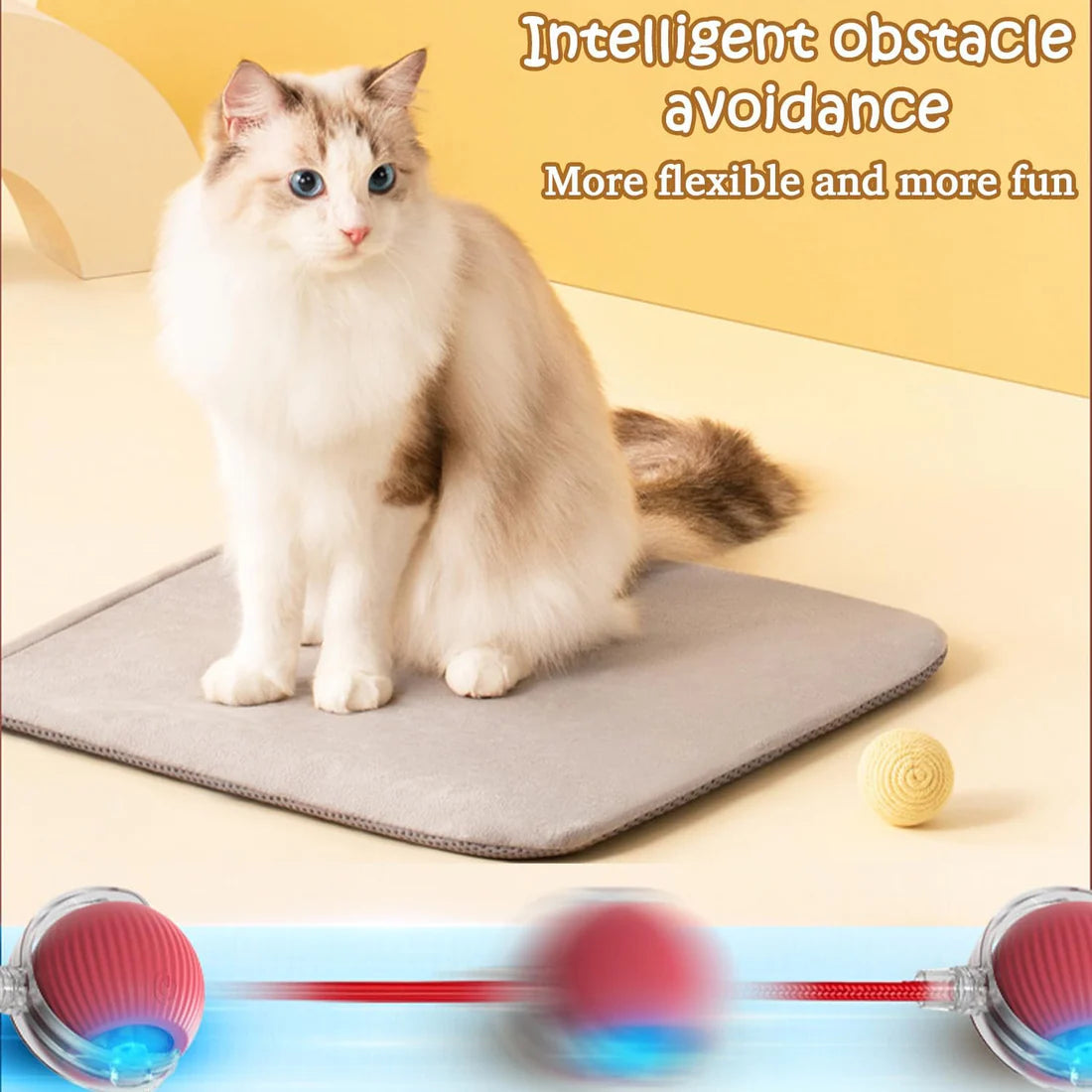 Smart Interactive Rolling Ball – USB Rechargeable Cat & Dog Toy