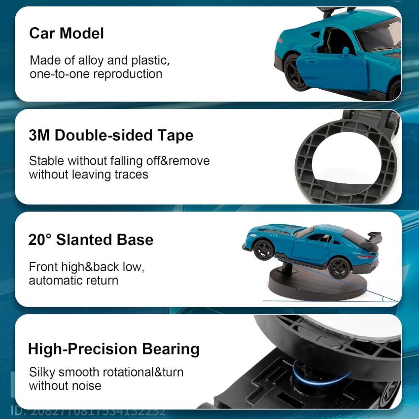 Turbo Spin Drift Car for Car Dashboard Decor