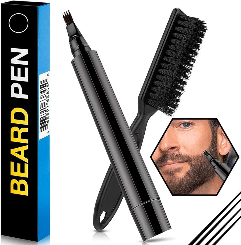 Beard Filler Pen with Brush