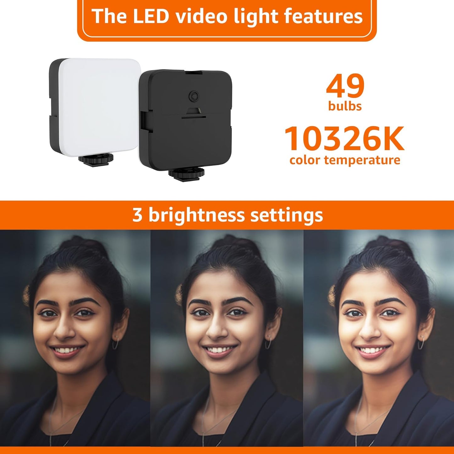 Remote Controlled Smart Video Recording kit with Inbuilt Flood Light + Mic + Tripod