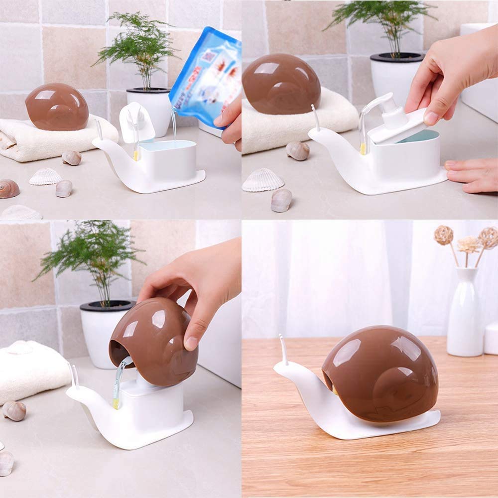Snail Shape Cute Liquid Soap Dispenser